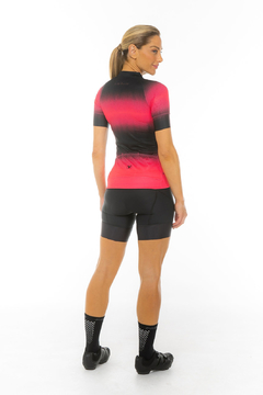 Camisa de Ciclismo Free Force Sport Star Rosa com Preto - comprar online