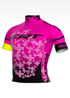 Camisa de Ciclismo ERT New Elite Team Rosa
