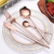 Jogo de Talheres Rose Gold Talher Inox 4 peças Cabo Slim Enjoy