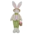 Boneco Páscoa Coelho Macho em Pé C/Cesta Verde Rosa 62cm - Florarte