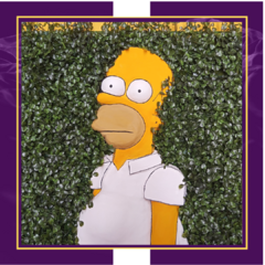 Quadro meme Homer Simpson no arbusto - comprar online