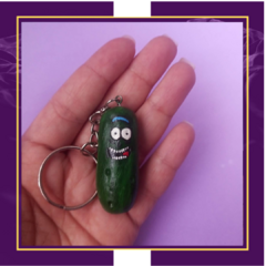 Chaveiro Pickle Rick na internet