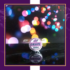 Broche/ botton Grape Soda - loja online