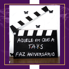 Claquete de mdf personalizada - comprar online