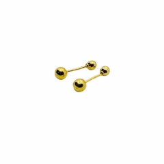 Arete Broquel Dormilona Oro 10K 3mm