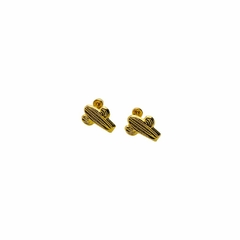 Aretes Broquel en forma de Cactus Oro 10K - comprar en línea