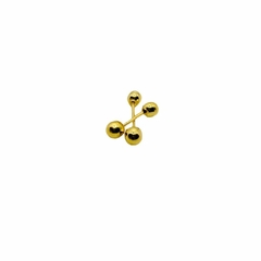 Arete Broquel Dormilona Oro 10K 2mm