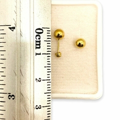 Arete Broquel Dormilona Oro 10K 4mm en internet