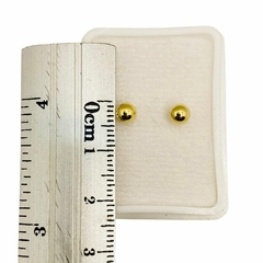 Aretes Broquel Dormilonas 4mm Oro 14K en internet