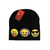 Gorro tejido con estampado de emoji - tienda online