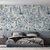 MURAL DEEP BLUE FLOWERS - comprar online