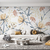 MURAL FLOWERS GOLD - comprar online