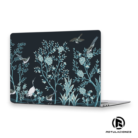 SKIN NOTEBOOK NOIR FLOWERS (Outlet)