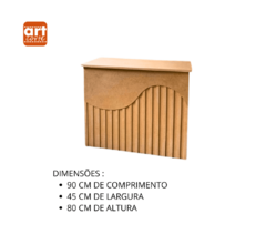 Cômoda Desmontável Onda Ripada em Mdf - comprar online