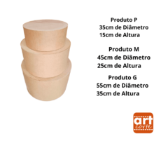 Trio Mesas Cilíndricas Mdf - comprar online