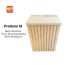 Trio de Mesa Ripado MDF na internet