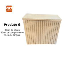 Trio de Mesa Ripado MDF - Art Corte 