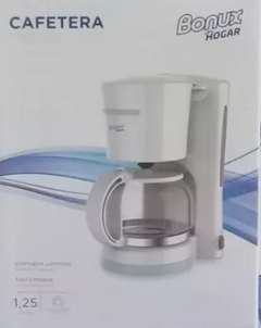 Cafetera De Filtro Bonux Cm2021v De Vidrio 1.25 Lt Antigoteo - comprar online