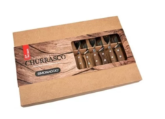 Juego Cubiertos De Madera Simonaggio 12 Piezas Ideal Asado