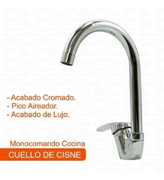 Grifería Cocina Mesada Monocomando Pico Bar - comprar online