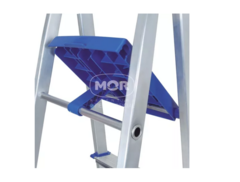 Escalera De Aluminio Tijera Mor Modelo 5103 Gris - Lele Hardware Shop