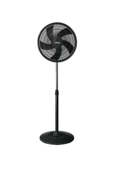 Ventilador de Pie Liliana VP16P negro con 5 Aspas de plástico, 16" de diámetro 220 V