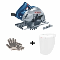 Sierra Circular Eléctrica Bosch Professional Gks 150 1500w + Guantes Moteados