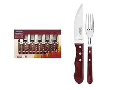 Set 12 Cubiertos Asado Jumbo Tramontina Polywood - comprar online