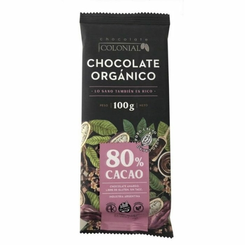 Chocolate Orgánicxo 80% Cacao