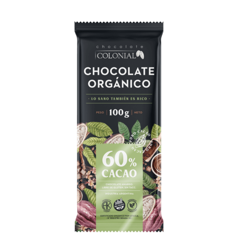 Chocolate Orgáncio 60% Cacao-