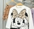 BLUSA MANGA LONGA MINNIE COM LACO PEROLA