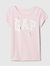 Blusa infantil rosa borboleta Gap