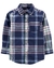 Camisa azul Xadrez infantil