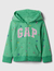 Casaco moletom verde floral infantil Gap