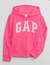 Casaco Moletom rosa infantil Gap