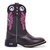 Bota texana Country Bordado Índio Rosa