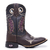 Bota texana Country Bordado Boi Flores Rosa/Bege