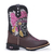 Bota Texana Western Bordado Caveira Rosa