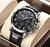Relógios Masculinos LIGE Top Brand Couro de Luxo Relógio de Quartzo - loja online