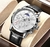 Relógios Masculinos LIGE Top Brand Couro de Luxo Relógio de Quartzo