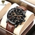 Relógios Masculinos LIGE Top Brand Couro de Luxo Relógio de Quartzo