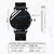 Relógios ultrafinos minimalistas masculinos, aço inoxidável, cinto de malha, na internet