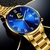 Relógio masculino aço inoxidável de luxo na internet