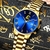Relógio masculino aço inoxidável de luxo - comprar online