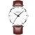 Relógios ultrafinos minimalistas masculinos, aço inoxidável, cinto de malha,