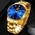 Relógio masculino aço inoxidável de luxo - loja online