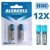 12X PILHA ALCALINA ALFACELL AAA PALITO CARTELA C/2 1.5V LR03