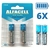 6X PILHA ALCALINA ALFACELL AA COMUM CARTELA C/2 1.5V LR6