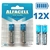 12X PILHA ALCALINA ALFACELL AA COMUM CARTELA C/2 1.5V LR6