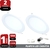 Kit 2x Plafon Painel Led 18w Branco Frio Redondo Embutir - comprar online